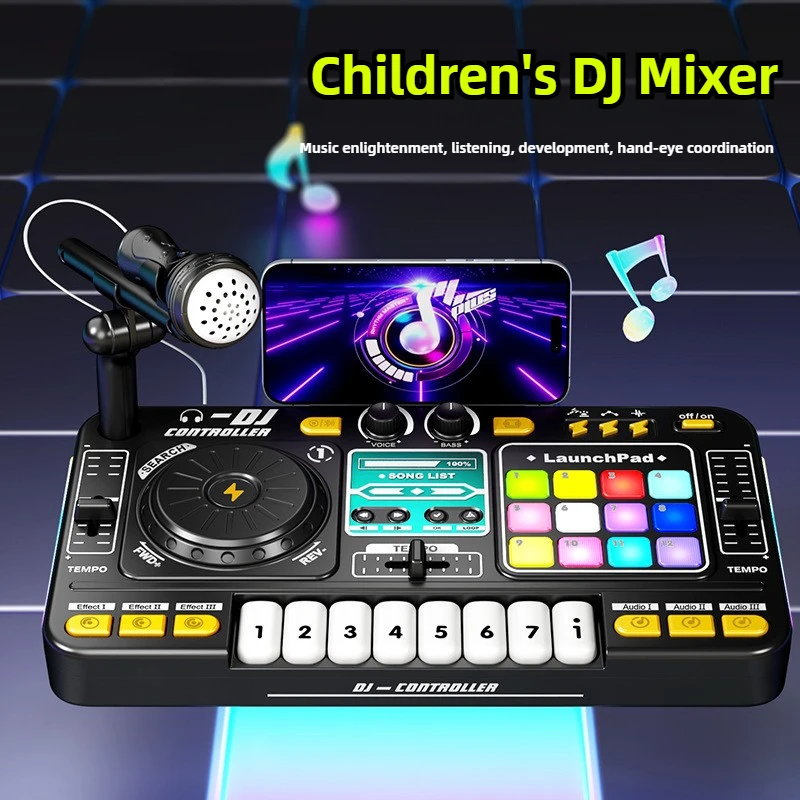 Diy Electronics Music - Çocuklar DJ Denetleyici Müzik Oyuncak Mikser