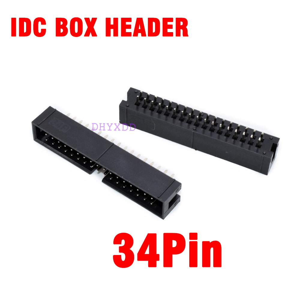 Male Female Header Pin - 10 adet 2.54mm 2x17 Pin 34