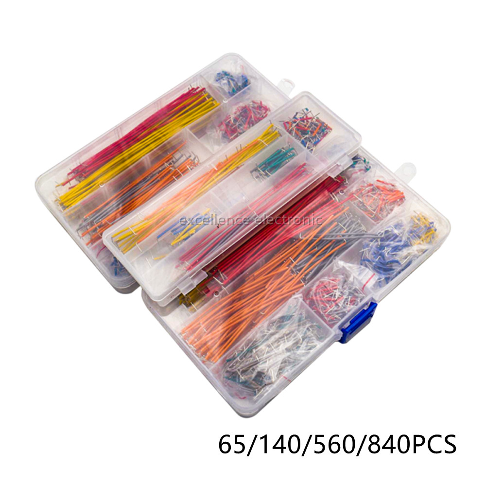 Breadboard Jumper Wire - 65/140/560/840 adet/kutu Lehimsiz Breadboard Jumper Telleri