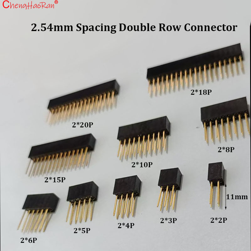 Male Female Header Pin - ChengHaoRan 10 adet/grup 2.54mm Pitch Düz