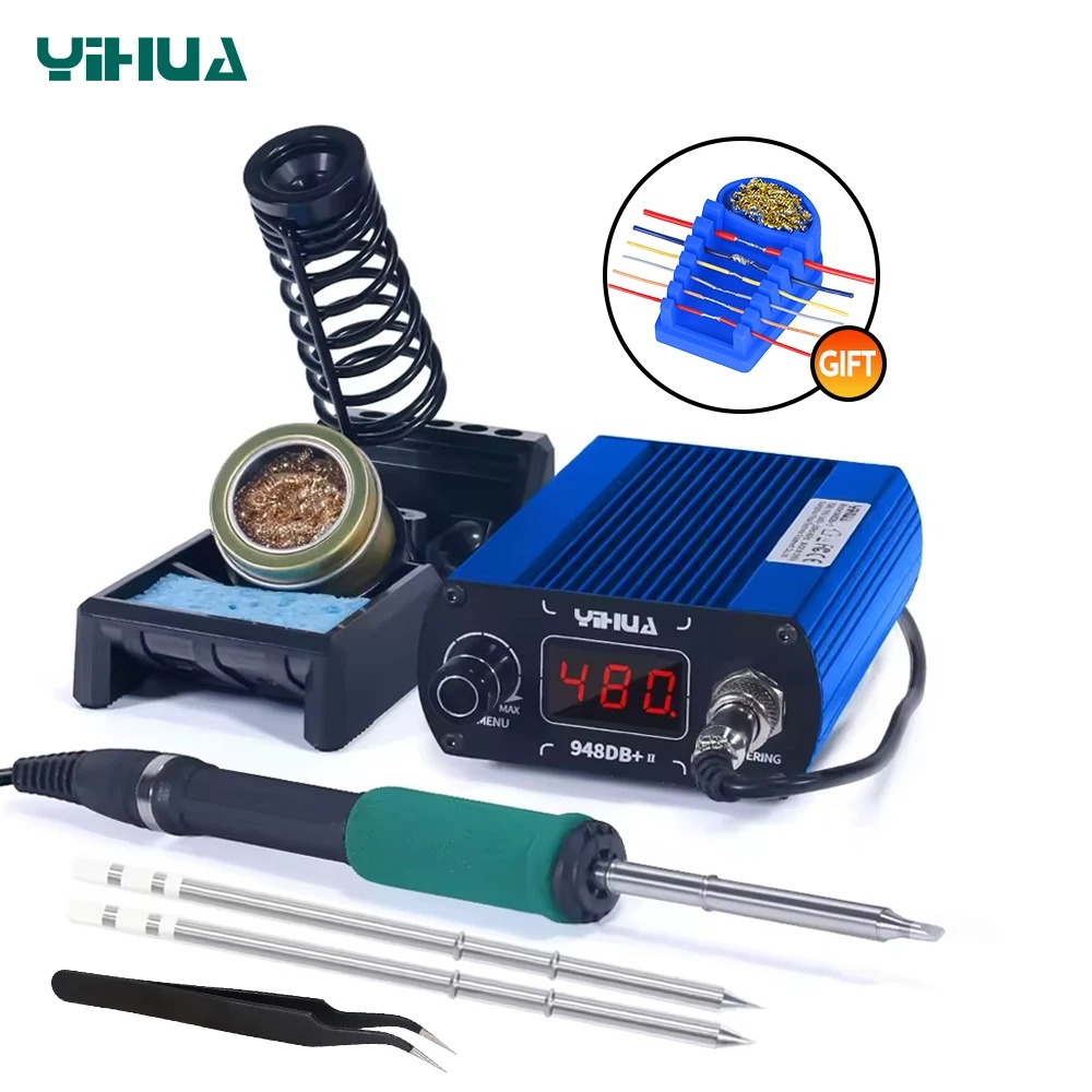 Diy Soldering Station No Electronics - YIHUA 948DB+-II 75W Hızlı Isıtma T12