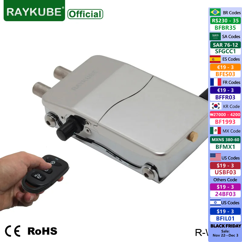 R/Diy Electronics - RAYKUBE elektronik dış kapı kilidi anahtarsız