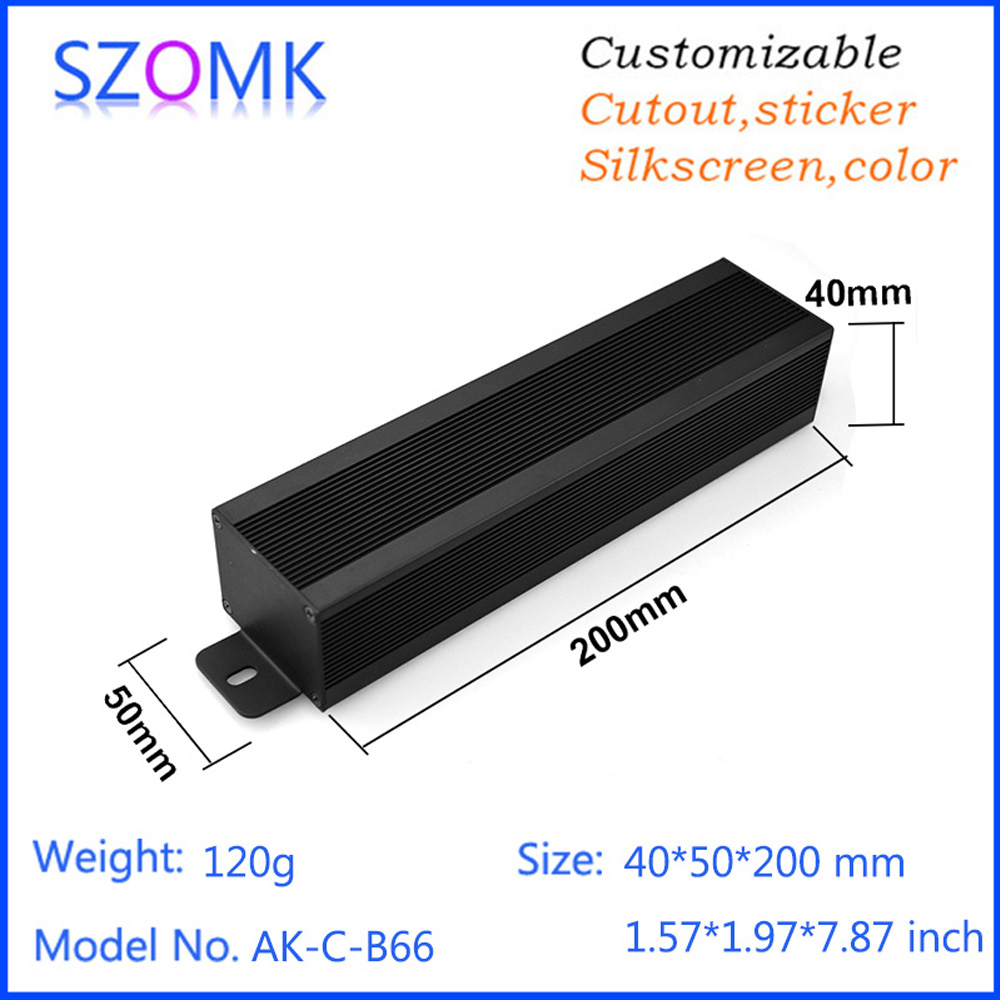 Diy Electronics Storage - 1 adet 40*50*200mm Alüminyum Kutu Muhafaza