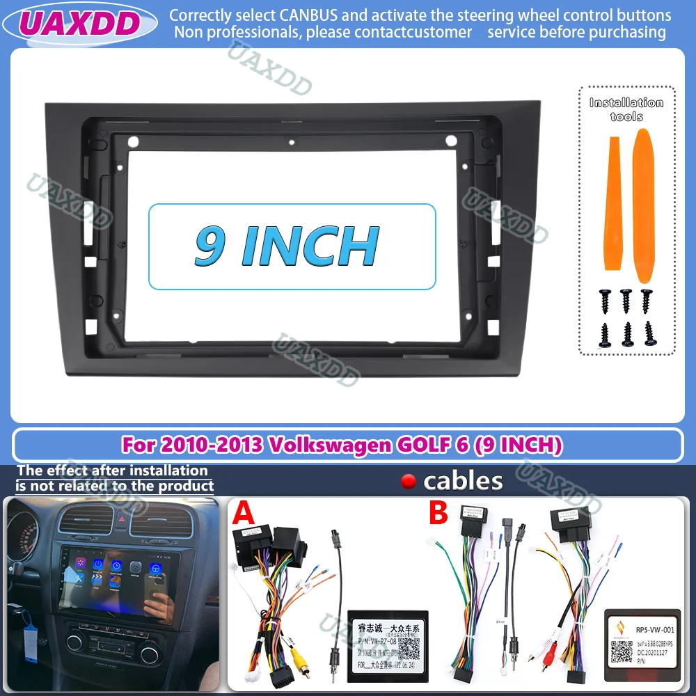 Diy Electronics Radio - Volkswagen Golf 6 2008-2016 için 9