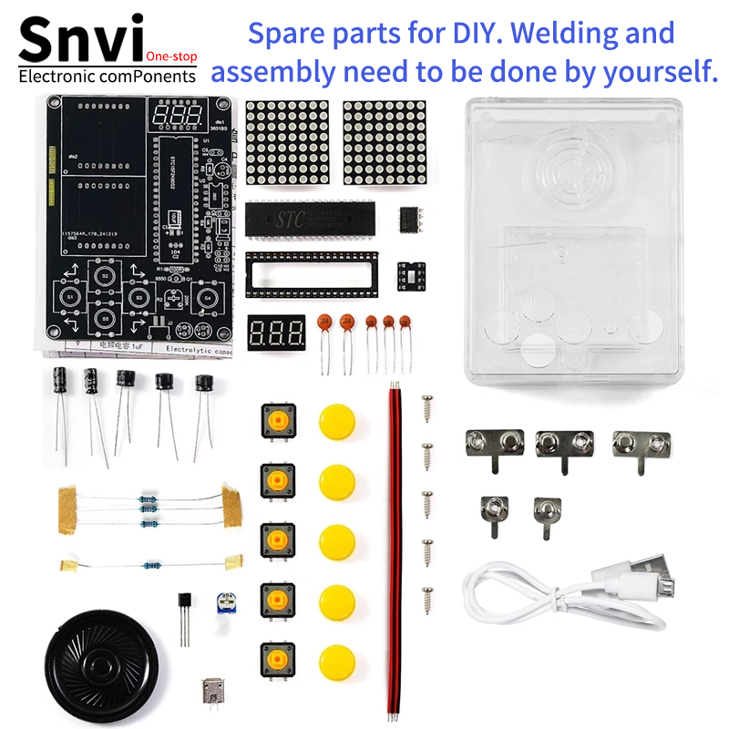 Diy Electronics Kids - Snvi DIY Piksel Oyun Konsolu Kiti