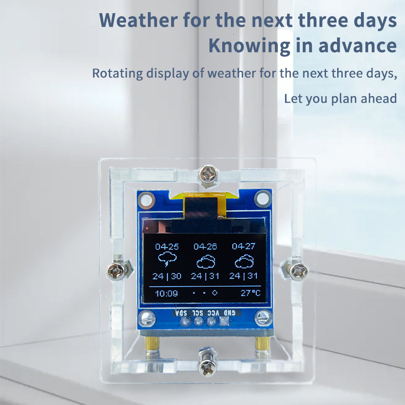 ESP8266 Mini Hava Durumu Saati - Diy Electronics Project Kit incelemesi ve fiyatı