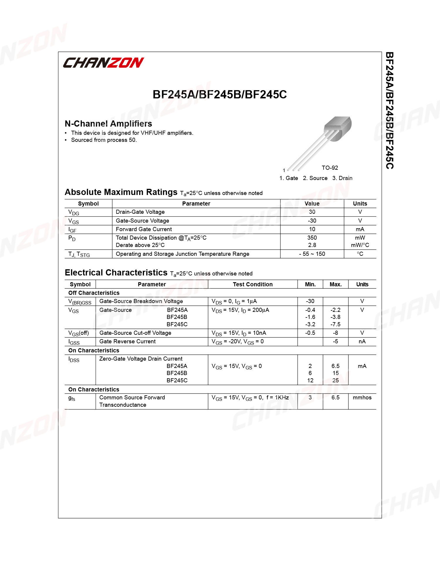10 adet BF245A TO-92 N kanal J - Diy Electronics Youtube Channel incelemesi ve fiyatı