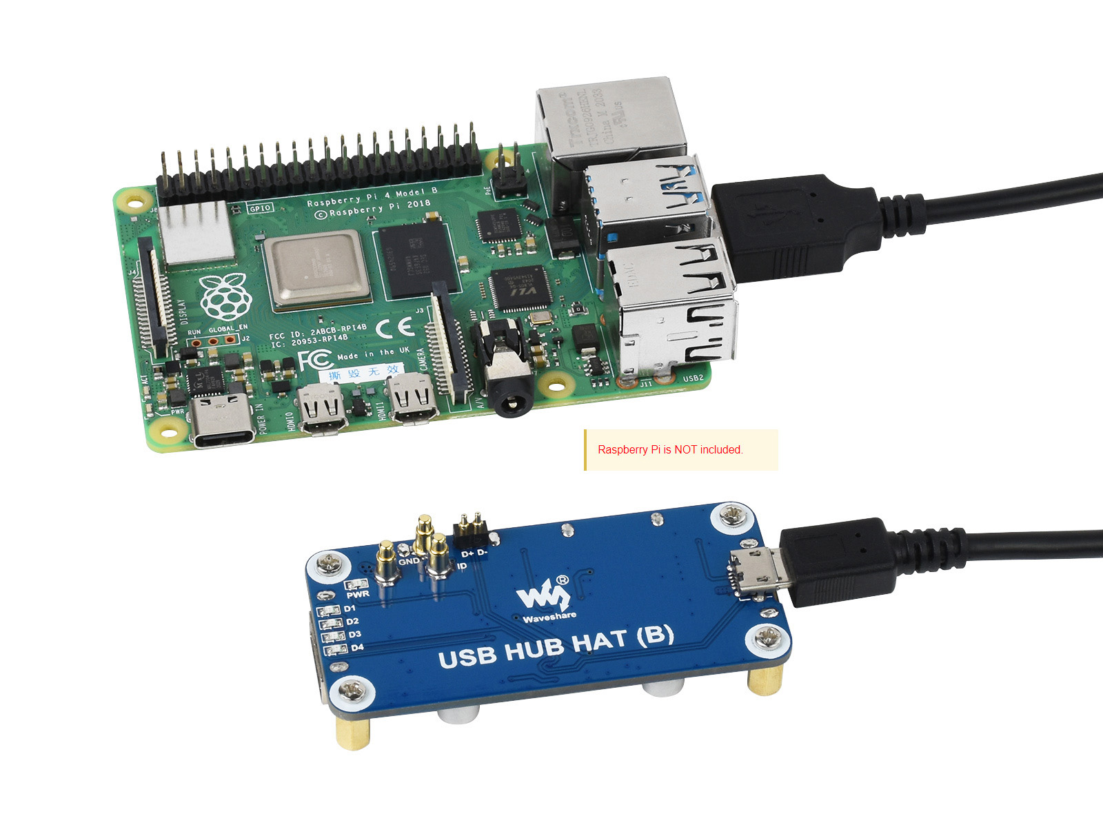Waveshare USB HUB HAT (B) 4x b - Raspberry Pi Zero incelemesi ve fiyatı