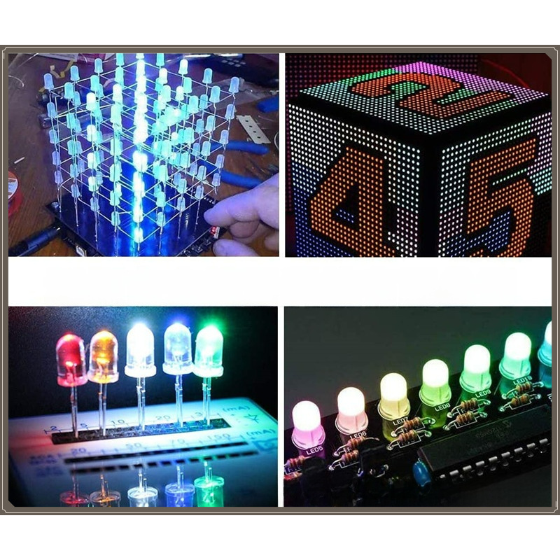 400PCS 3mm Çift Pinli LED Diyo - R/Diy Electronics incelemesi ve fiyatı