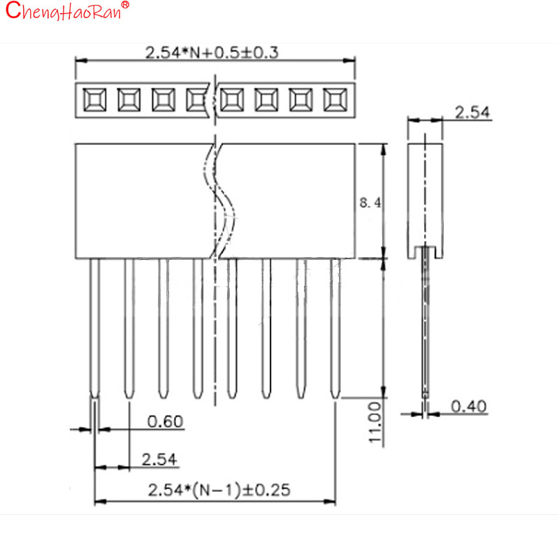 ChengHaoRan 10 adet/grup 2.54m - Male Female Header Pin incelemesi ve fiyatı