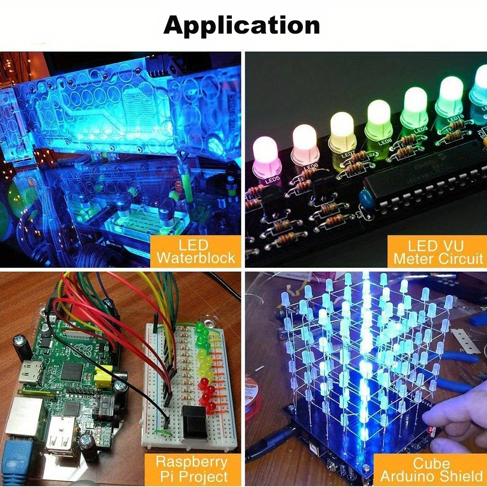 100/200 adet 3mm 5mm çok renkl - R/Diy Electronics incelemesi ve fiyatı