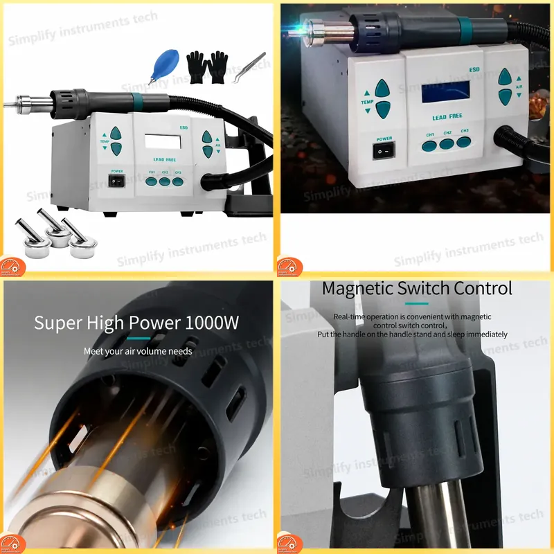 Sıcak Hava Tabancası BGA Rewor - Diy Soldering Station No Electronics incelemesi ve fiyatı