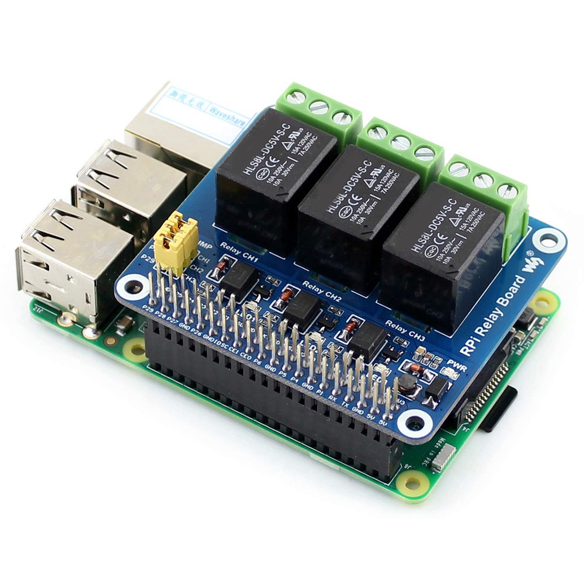 Waveshare 5V 3 Kanallı Röle Mo - Raspberry Pi Zero incelemesi ve fiyatı