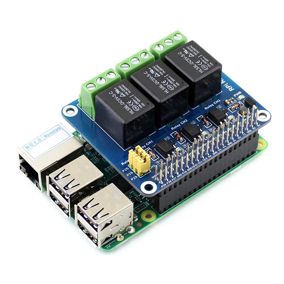Waveshare 5V 3 Kanallı Röle Mo - Raspberry Pi Zero incelemesi ve fiyatı