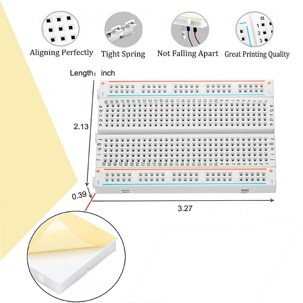 400 Noktalı Ekmek Tahtası + 65 - Breadboard Jumper Wire incelemesi ve fiyatı